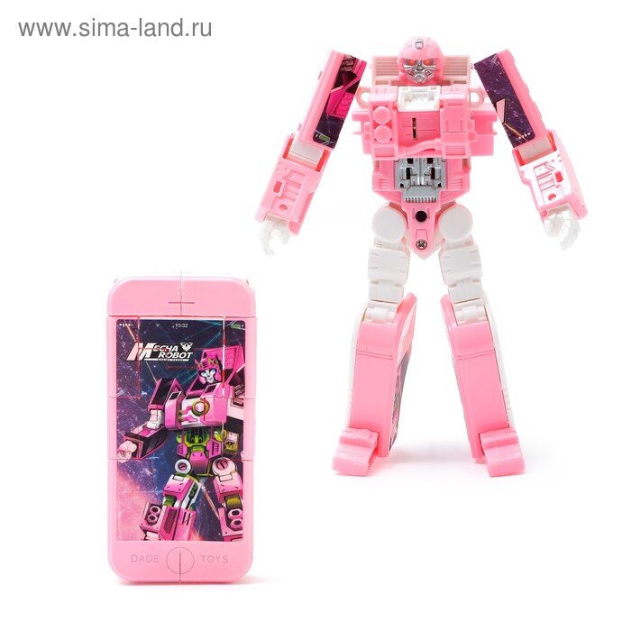 телефон робот-конструктор Розовый купить в Чебоксарах