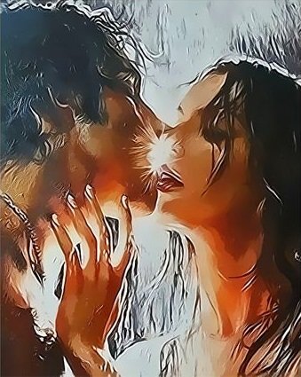 Картина по номерам 40х50 Страстный поцелуй купить в Чебоксарах