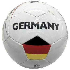 мячи  Мяч футбольный Германия, ПВХ 1 слой, 5 р., камера рез., маш.обр купить в Чебоксарах
