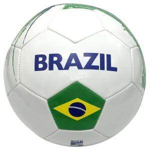 мячи  Мяч футбольный Бразилия, ПВХ 1 слой, 5 р., камера рез., маш.обр купить в Чебоксарах
