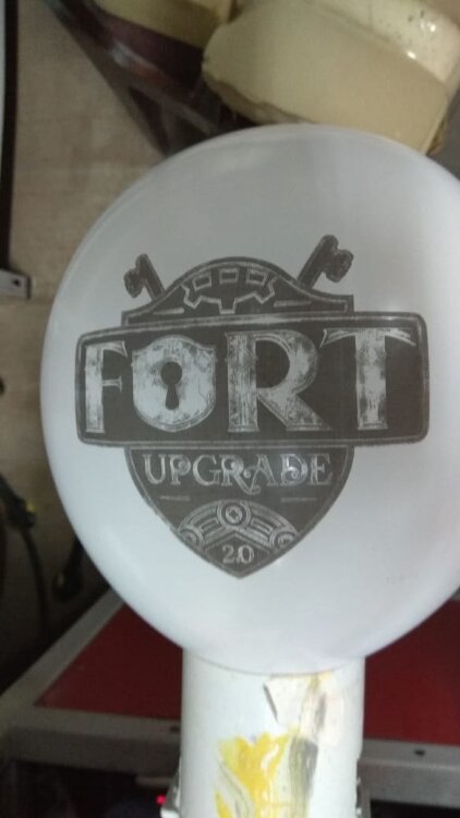 Печать логотипа  (брендирование) на воздушных шарах Форт новый купить в Чебоксарах