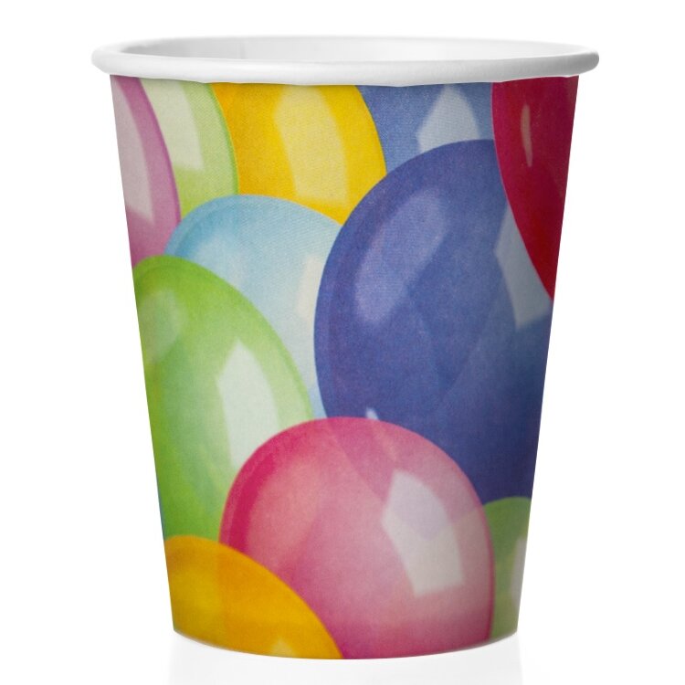 Стаканы (250 мл) Воздушные шары, Разноцветный, 6 шт купить в Чебоксарах