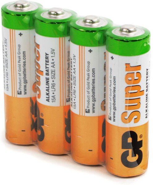 Элемент питания / Батарейка GP Super Alkaline AA 4 шт пленка(4,96,192,384) купить в Чебоксарах