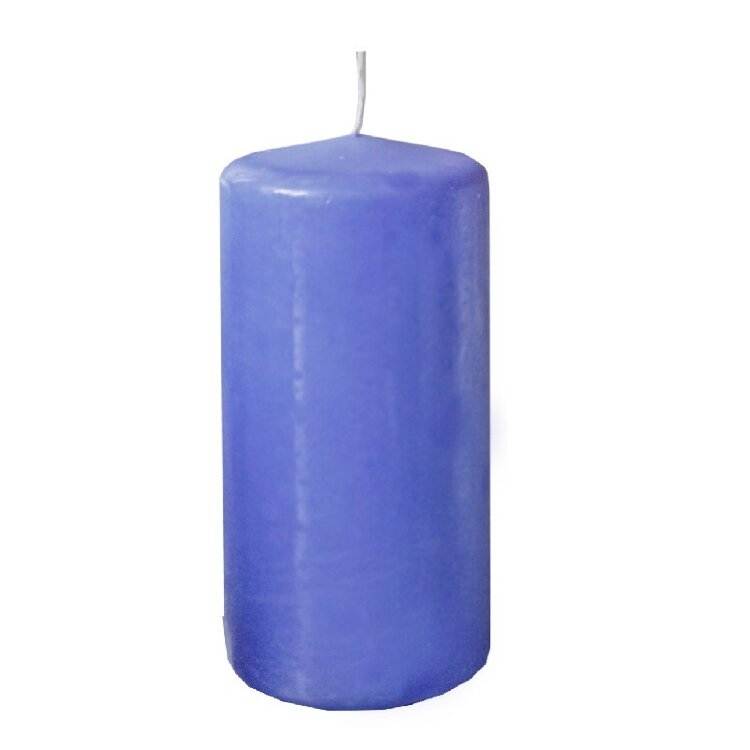 свеча пеньковая 60х125 голубая купить в Чебоксарах
