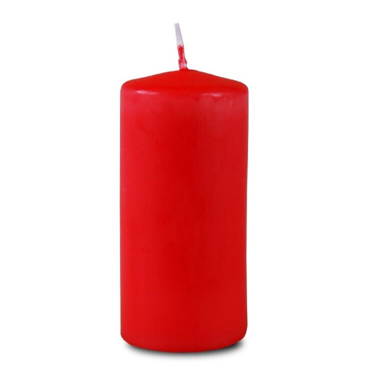свеча пеньковая 60х125 красная купить в Чебоксарах