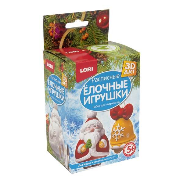 Роспись елочных игрушек "Дед мороз и колокольчик" купить в Чебоксарах