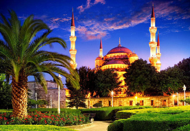 Картина по номерам 30 х 40 Голубая мечеть в Турции купить в Чебоксарах
