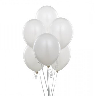 10"/25см white белый пастель воздушный шар  1 шт купить в Чебоксарах