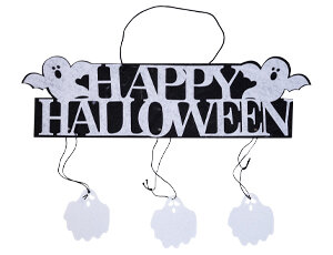 Баннер Happy HalloweenПривидения фетр/G купить в Чебоксарах