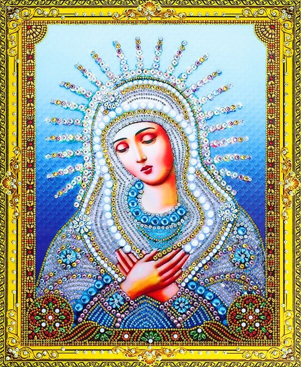 Алмазная живопись 40 х 50 Икона -18 цветов LP234 купить в Чебоксарах