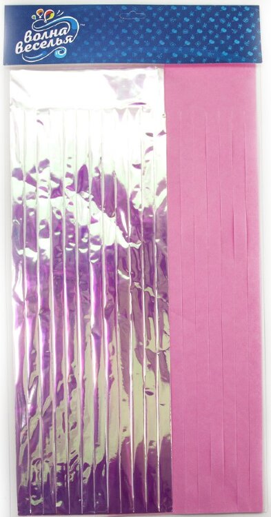 Гирлянда Тассел,Хамелеон/Розовый, Голография 35*12 см, 10 листов купить в Чебоксарах