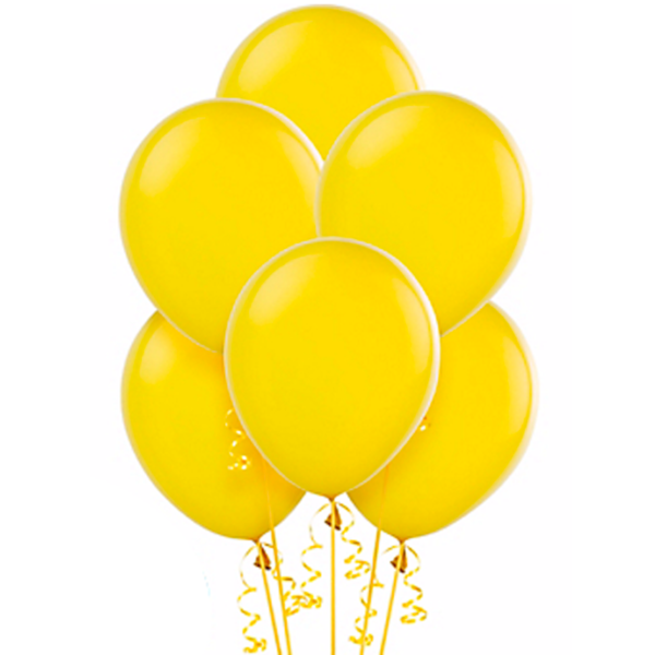 10"/25 см Желый Yellow пастель воздушный шар 1шт купить в Чебоксарах