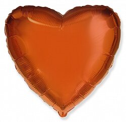 18 сердце оранжевое купить в Чебоксарах