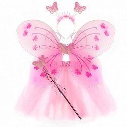 набор фея юбка крылья ободок палочка,розовый купить в Чебоксарах