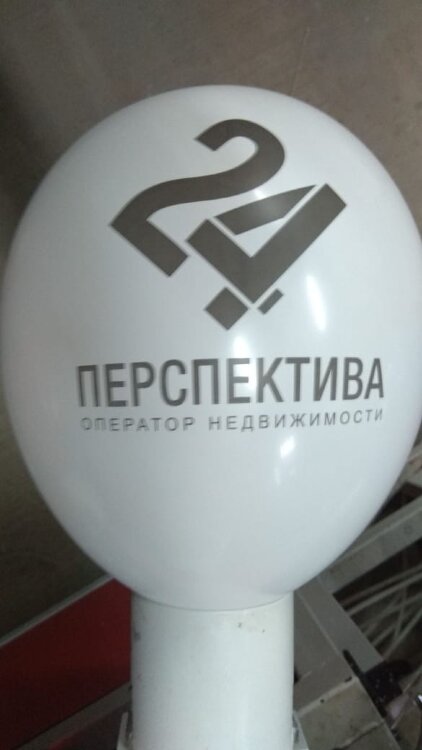 Печать логотипа (брендирование) на воздушных шарах 24 перспектива купить в Чебоксарах