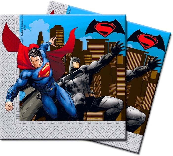 Салфетки "Бэтмен против Супермена" / Batman vs Superman упак 20шт купить в Чебоксарах