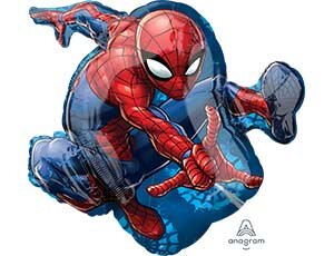 Человек паук в прыжке 73х43 фольгированная фигура купить в Чебоксарах
