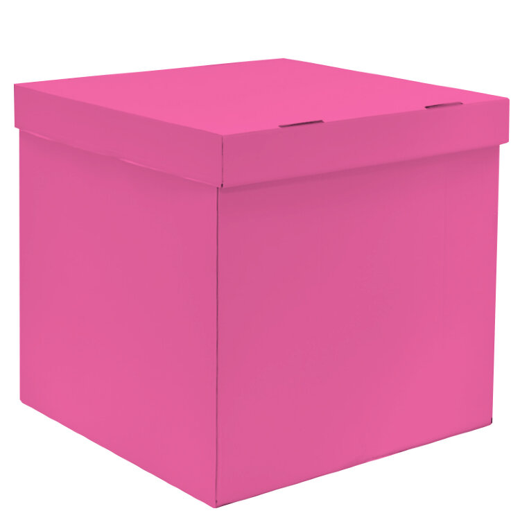 Коробка для воздушных шаров, Розовый, 60*60*60 см, 1 шт. купить в Чебоксарах