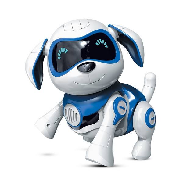 MAC/син/Интерактивная игрушка Mioshi Active "Весёлый пёс" (17 см, на бат., кость, свет, говорит, поёт, подвиж., синий) купить в Чебоксарах