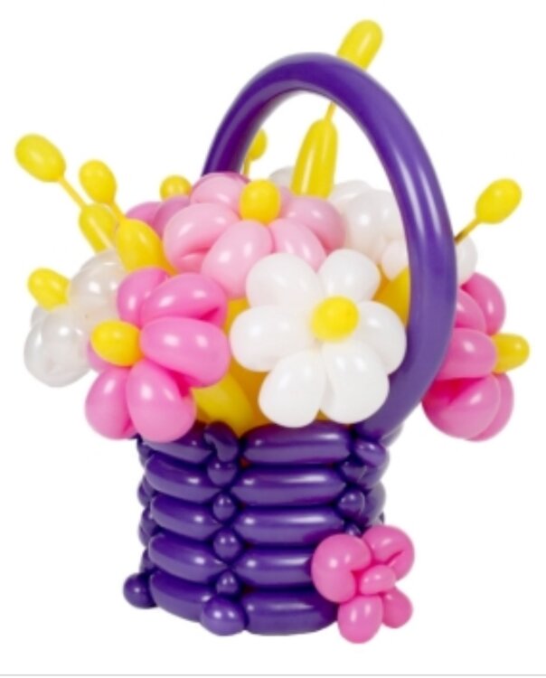 Букет цветов № 1130-0015 из воздушных шаров в интересном сочетании цвета купить в Чебоксарах