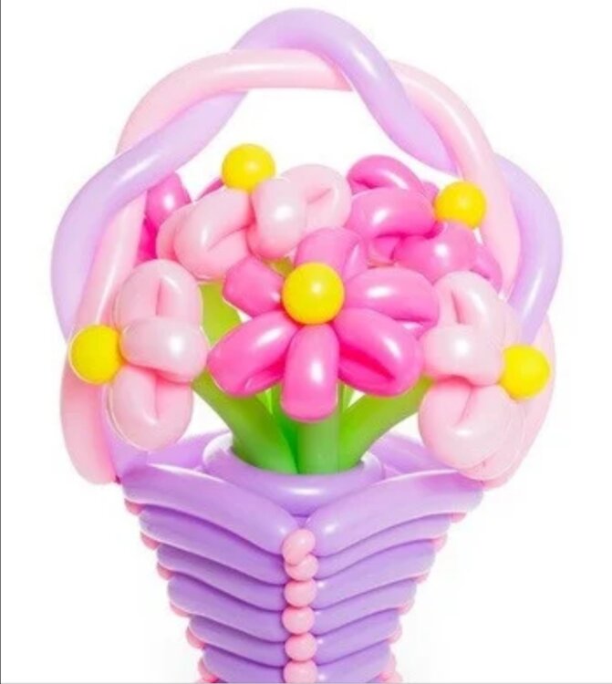 Букет цветов № 1130-0019 из воздушных шаров Нежность купить в Чебоксарах