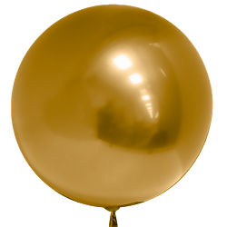 18"/45 см  Сфера 3D Bubbles хром золото воздушный шар 1шт купить в Чебоксарах