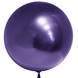 18"/45 см  Сфера 3D Bubbles хром фиолетовый воздушный шар 1 шт купить в Чебоксарах