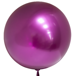 18"/45 см  Сфера 3D Bubbles хром розовый воздушный шар 1 шт купить в Чебоксарах