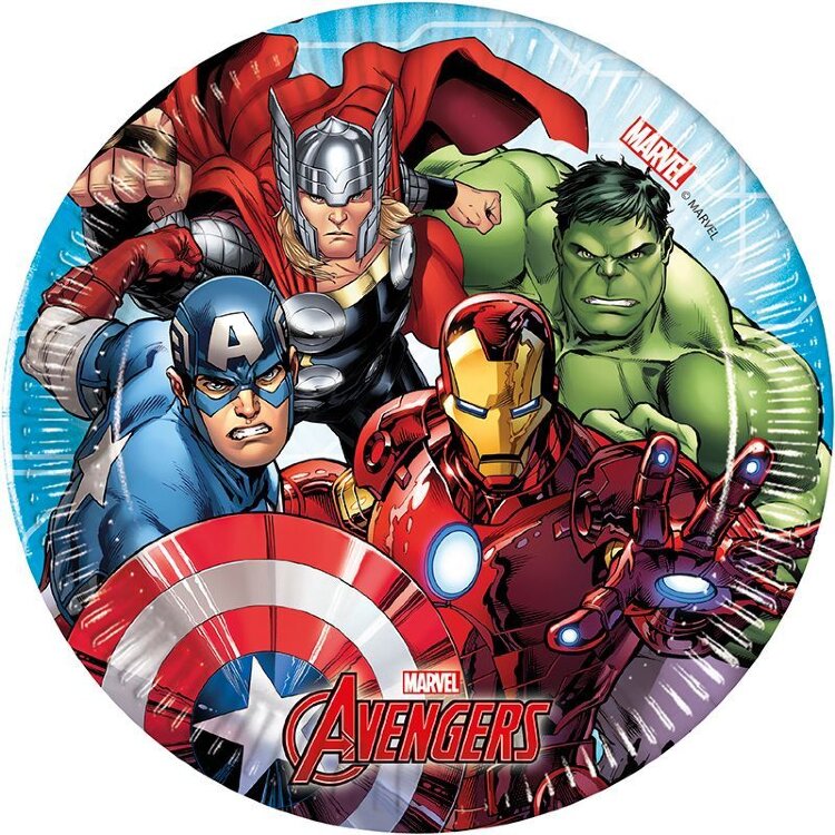 Тарелки "Мстители - 2" / Mighty Avengers 8шт купить в Чебоксарах