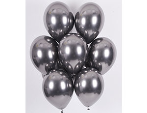 14/33см  Хром Space Grey 90 воздушный шар 1шт купить в Чебоксарах
