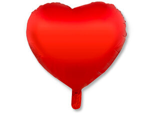 18(===O) сердце красное red металлик купить в Чебоксарах