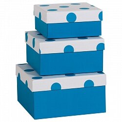 синий горох №3-3 коробка подарочная  размер 12.5*12.5*5.5 купить в Чебоксарах