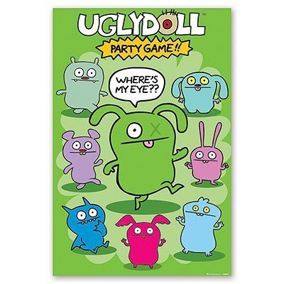 АКЦИЯ! СКИДКА 90%  Игра с наклейками Ugly Doll (приклей наклейку с закрытыми глазами на игровое поле) купить в Чебоксарах