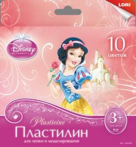 Пластилин Дисней "Принцессы" 10 цветов, 20 гр с европодв купить в Чебоксарах