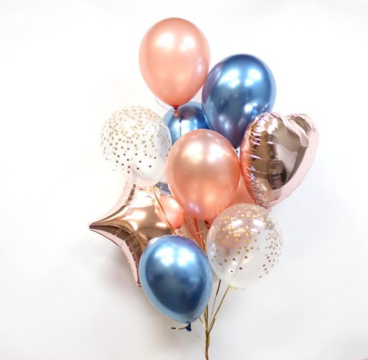 Композиция №23-0006 из воздушных шаров с гелием Нежный букет купить в Чебоксарах
