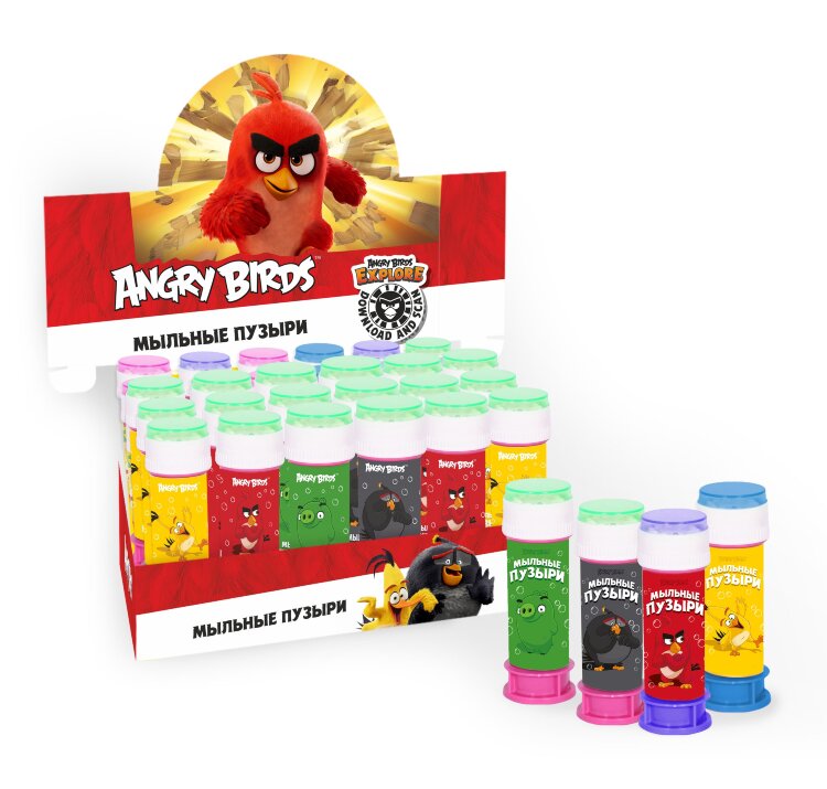 Мыльные пузыри, Angry Birds, 50 мл купить в Чебоксарах