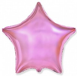 Шар (18''/46 см) Звезда, Светло-розовый купить в Чебоксарах