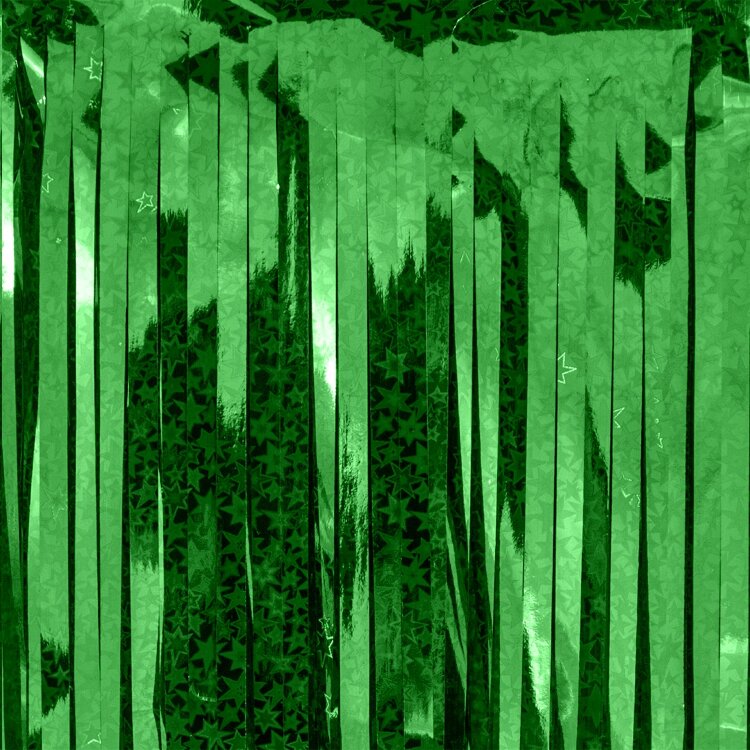 Занавес Дождик для фотосессий, зеленый голография 60х200 купить в Чебоксарах