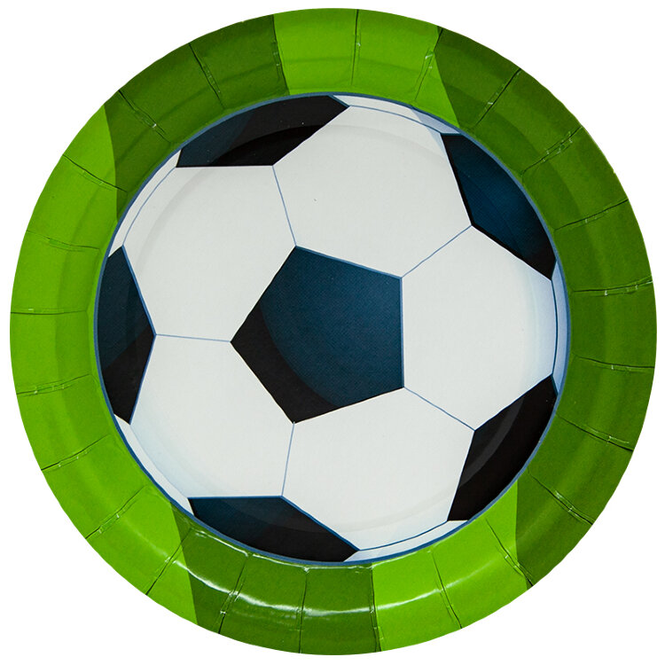 Тарелки (7''/18 см) Футбольный мяч, 6 шт. купить в Чебоксарах