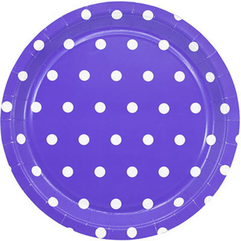 тарелка горошек фиолетовая 17см упак 6шт купить в Чебоксарах
