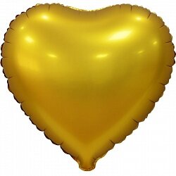 18 сердце золото сатин(===O) купить в Чебоксарах