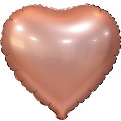 18 сердце розовое золото сатин(===O) купить в Чебоксарах