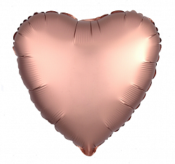 18 сердце розовое золото, сатин(===O) купить в Чебоксарах