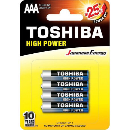 Элемент питания LR3 Toshiba (4 блистер,48, 192) купить в Чебоксарах